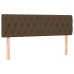Cama box spring con colchón tela marrón oscuro 140x190 cm