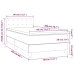 Cama box spring con colchón tela color crema 80x200 cm