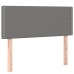 Cama box spring con colchón tela gris oscuro 90x190 cm