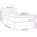 Cama box spring con colchón tela gris oscuro 90x200 cm