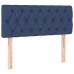Cama box spring con colchón tela azul 120x200 cm