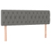 Cama box spring con colchón tela gris oscuro 160x200 cm