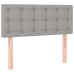 Cama box spring con colchón tela gris claro 120x200 cm