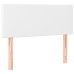 Cama box spring con colchón cuero sintético blanco 120x200 cm
