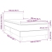 Cama box spring con colchón terciopelo gris claro 100x200 cm