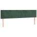 Cama box spring con colchón terciopelo verde oscuro 160x200 cm