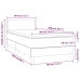 Cama box spring con colchón terciopelo rosa 80x200 cm