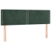 Cama box spring con colchón terciopelo verde oscuro 140x200 cm