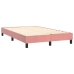 Cama box spring con colchón terciopelo rosa 120x200 cm