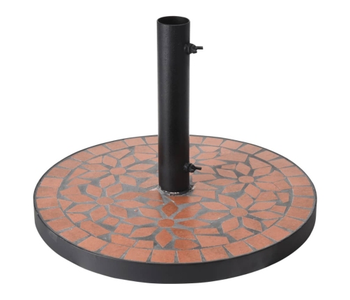 ProGarden Base de sombrilla Mosaico diseño Terra negro y naranja