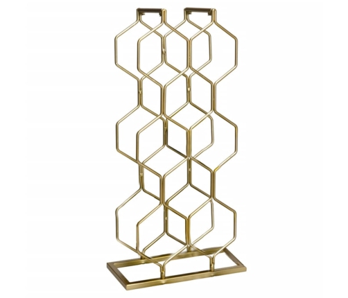 Home&Styling Botellero para 8 botellas metal dorado