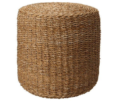 Home&Styling Puf redondo natural de hierba marina Ø40x38 cm