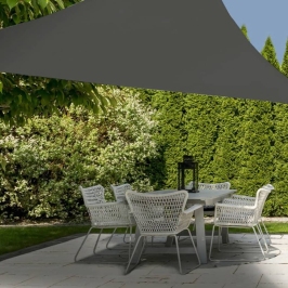 ProGarden Toldo triangular gris 3x3x3 m