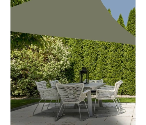 ProGarden Toldo triangular verde 3x3x3 m