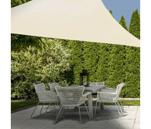 ProGarden Toldo triangular crema 3,6x3,6x3,6 m