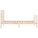 Estructura de cama individual con cabecero madera maciza