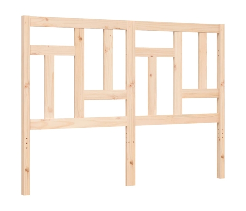 Estructura de cama con cabecero madera maciza 140x200 cm