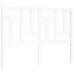 Estructura de cama con cabecero madera maciza blanco 140x200 cm