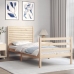 Estructura de cama con cabecero madera maciza