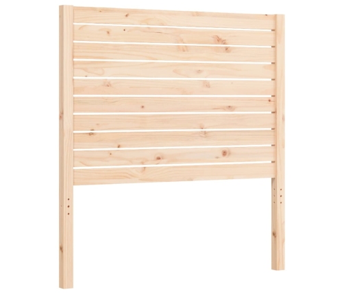 Estructura de cama con cabecero madera maciza