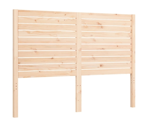 Estructura de cama con cabecero madera maciza 140x200 cm