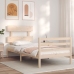 Estructura de cama con cabecero madera maciza