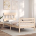 Estructura de cama con cabecero madera maciza