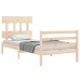 Estructura de cama con cabecero madera maciza