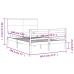 Estructura de cama con cabecero madera maciza 140x190 cm