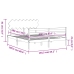 Estructura de cama con cabecero madera maciza blanco 160x200 cm