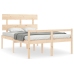 Cama para personas mayores con cabecero madera maciza