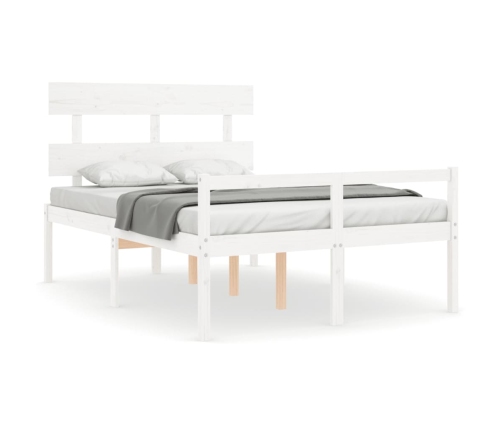 Cama para personas mayores con cabecero madera maciza 140x190cm