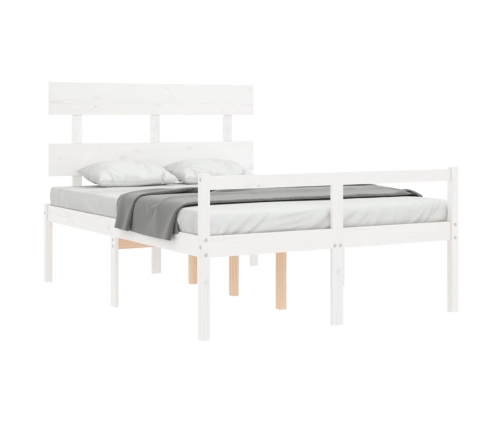 Cama para personas mayores con cabecero madera maciza 140x190cm