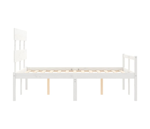 Cama para personas mayores con cabecero madera maciza 140x190cm