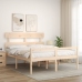 Cama de matrimonio para personas mayores cabecero madera maciza