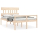 Cama para personas mayores con cabecero madera maciza 140x190cm