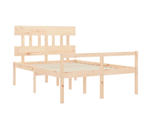 Cama para personas mayores con cabecero madera maciza 140x190cm