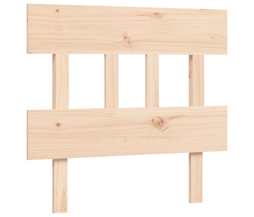 Cama para personas mayores con cabecero madera maciza 90x200 cm