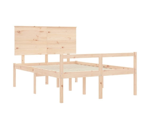 Cama para personas mayores con cabecero madera maciza 140x190cm