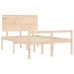 Cama para personas mayores con cabecero madera maciza 140x190cm