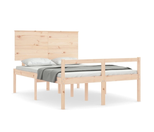 Cama para personas mayores con cabecero madera maciza 140x200cm