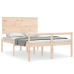 Cama para personas mayores con cabecero madera maciza 140x200cm