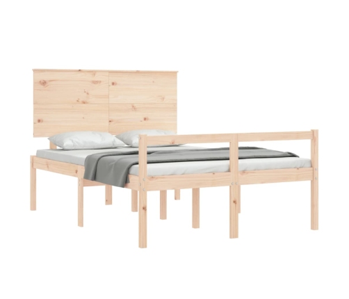 Cama para personas mayores con cabecero madera maciza 140x200cm