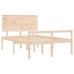 Cama para personas mayores con cabecero madera maciza 140x200cm