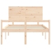 Cama para personas mayores con cabecero madera maciza 140x200cm
