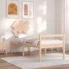 Cama para personas mayores con cabecero madera maciza