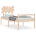 Cama para personas mayores con cabecero madera maciza