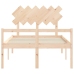 Cama de matrimonio personas mayores con cabecero madera maciza