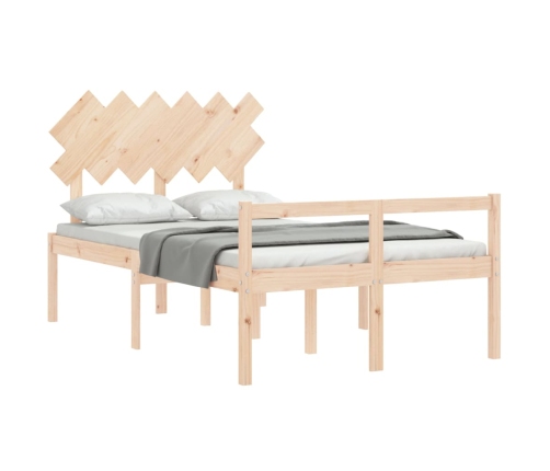 Cama para personas mayores con cabecero madera maciza