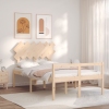 Cama para personas mayores con cabecero madera maciza